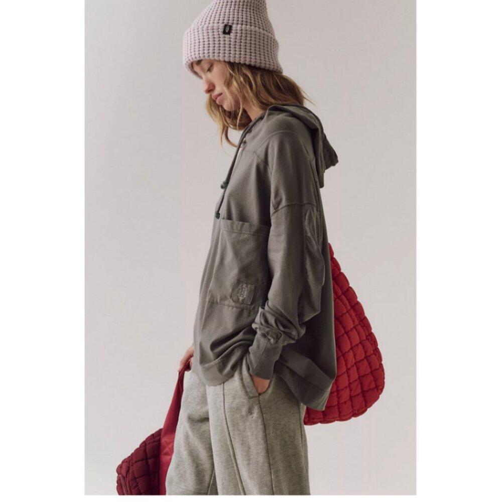 FREE PEOPLE Hot Shot Hooded Layer  - NWT